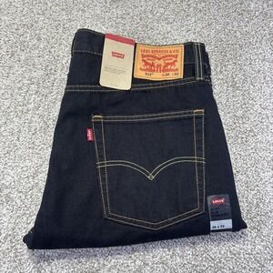 NWT Levis 513 Jeans Mens 36x32 Blue Dark Wash Slim Straight Denim Mid Rise Pants